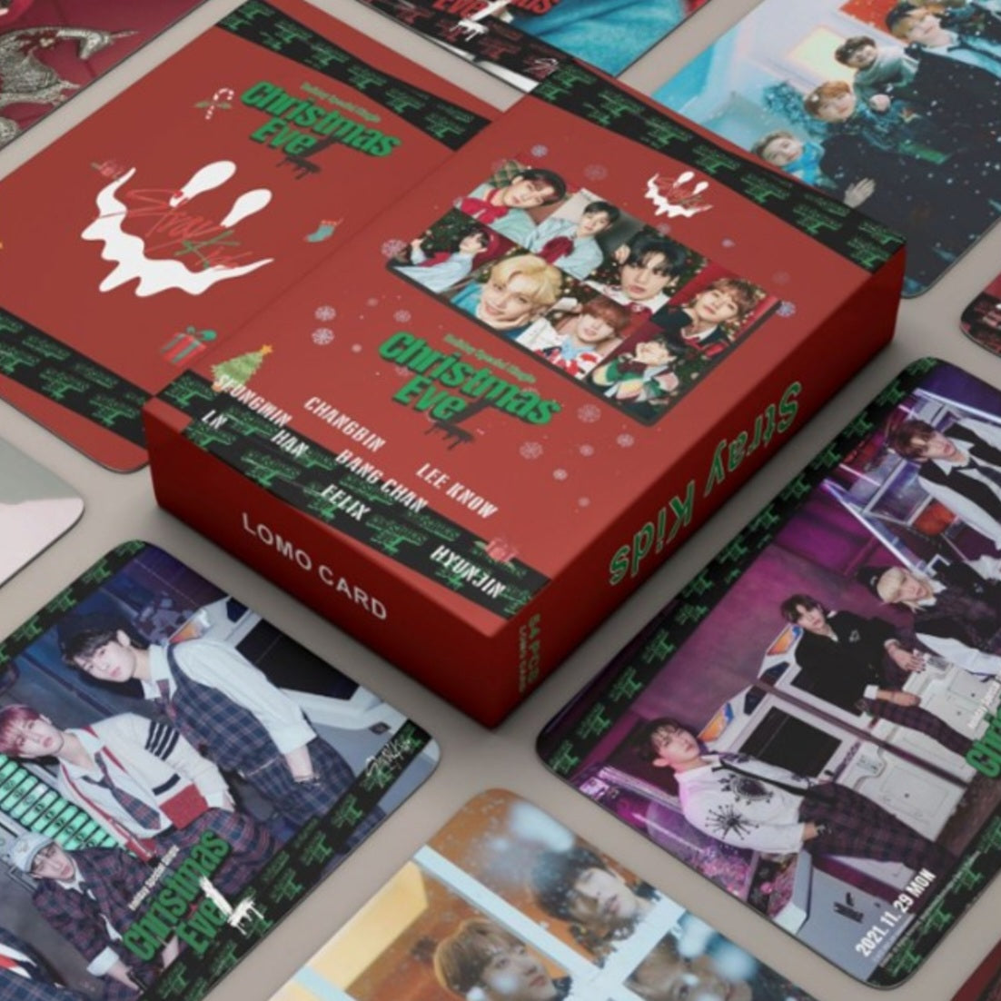 Stray Kids 55 LOMO Cards (Christmas EveL)